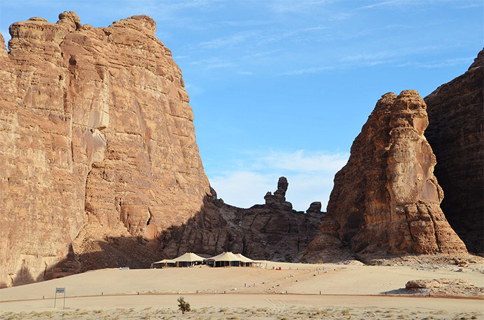 Presidential Suites nestled in the Alula mountain range