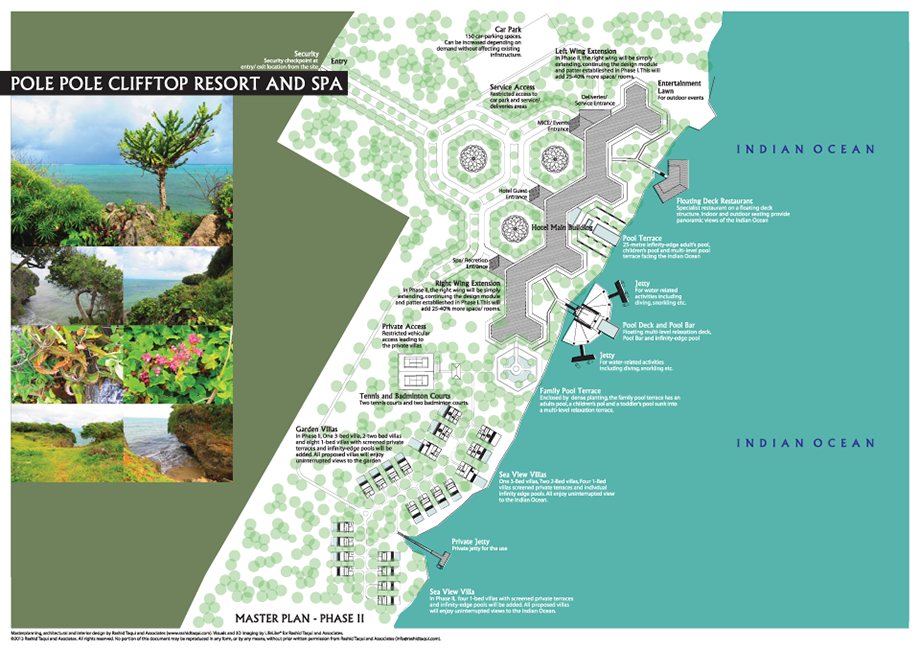 Pole Pole Hotel Resort in Mombasa, Kenya Master Plan Phase 2