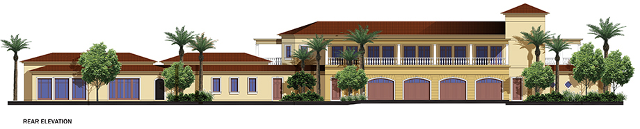 Rear elevation of the Echbih Family Residence 2 designed by RTAE, Dubai