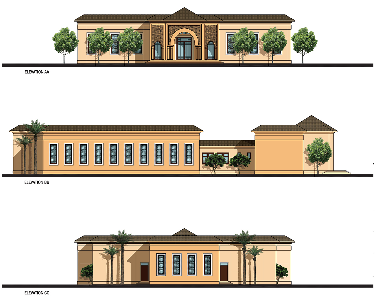 Elevations of the Historical Manuscripts Library